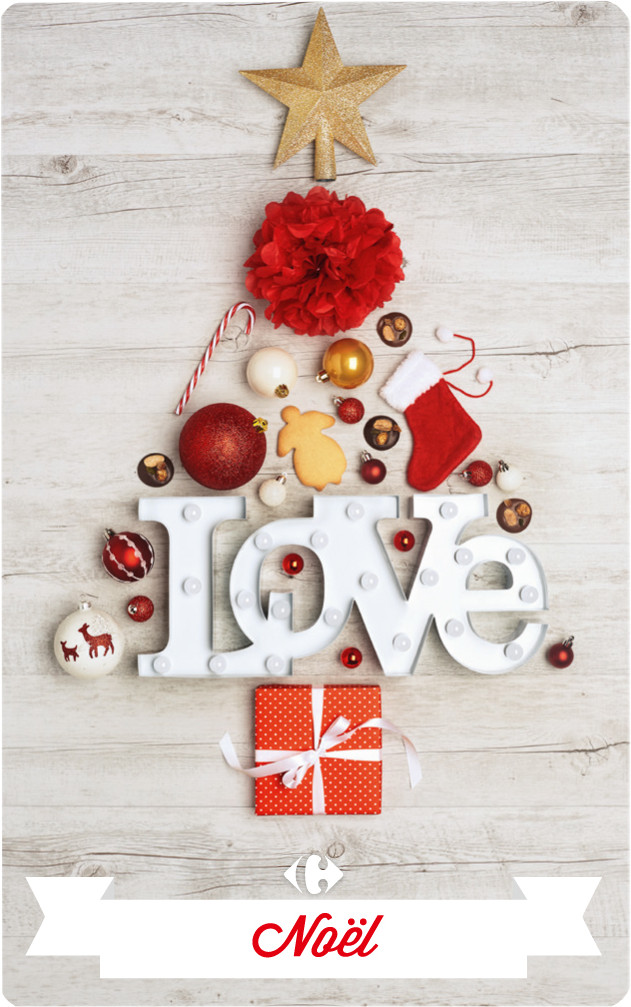 e-Carte cadeaux Carrefour Noël